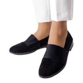 Černé ploché boty Stoney černý