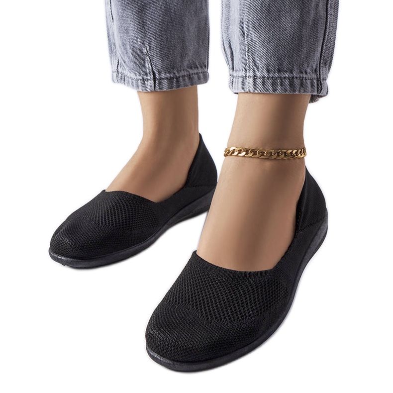 Černé látkové balerínky od Provencher černá