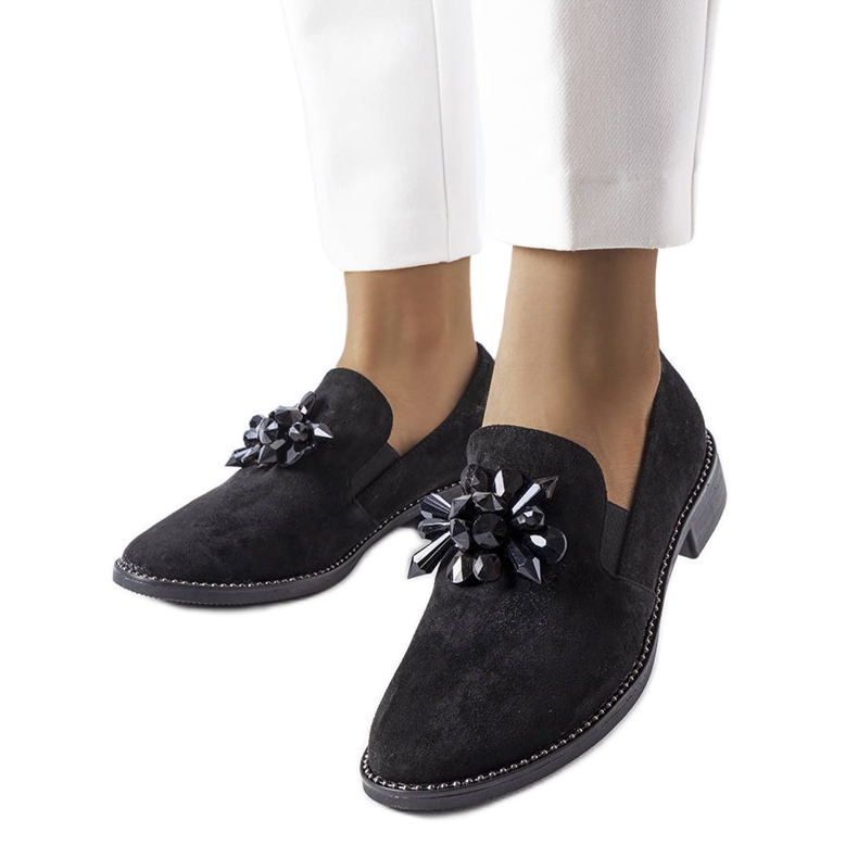 Černé boty s krystaly od Jarvisville černá