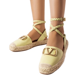 Rodičovské zelené šněrovací espadrilky zelený