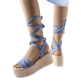 Seastar Modré espadrilky na platformě od Loiseau modrý