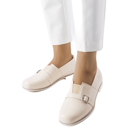 Béžové kalhoty s koženou stélkou od Felosa béžový