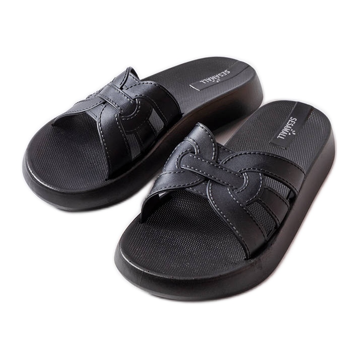 Černé gumové skluzavky Coudert černá