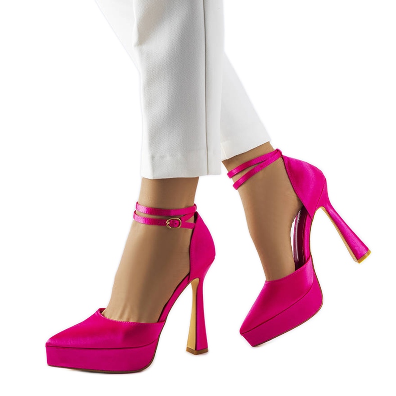 Růžové lodičky na vysokém podpatku z Dallasu růžový