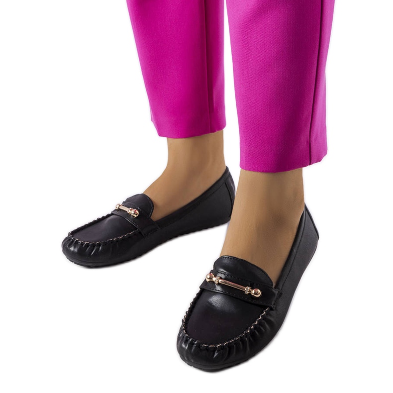 Černé mokasíny s matným povrchem od Sorel černá