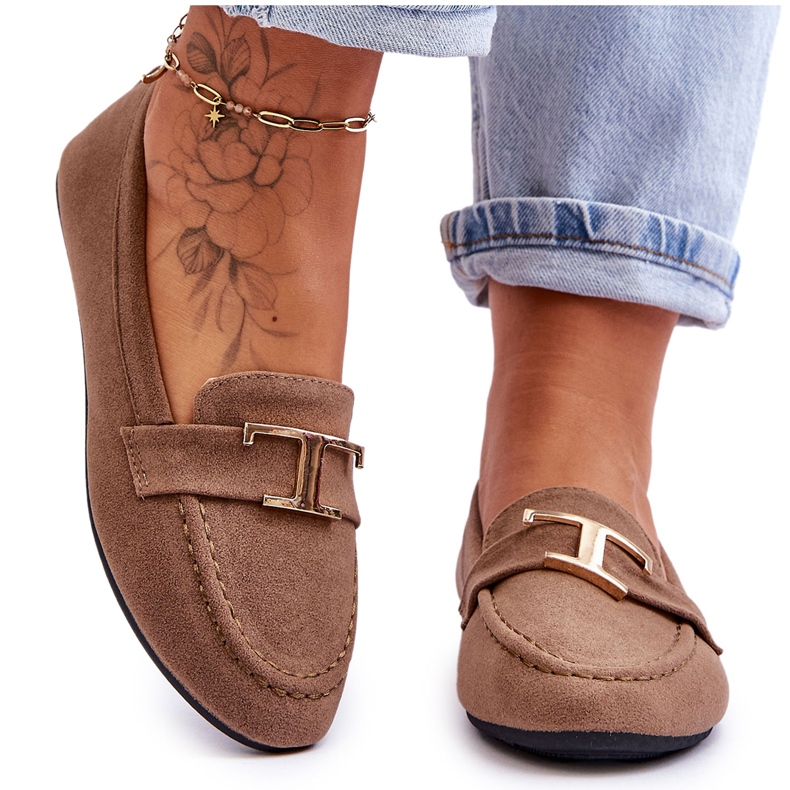 Carly Béžová Klasické Slip On Mokasíny béžový