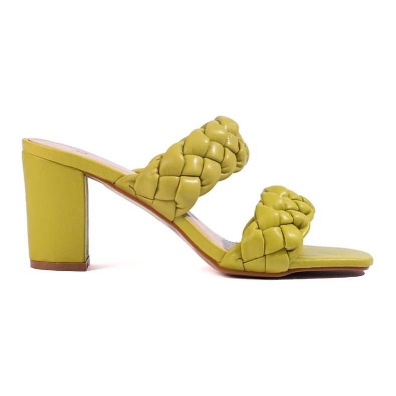 Zelené tkané chlopně na sloupky Shelovet zelená