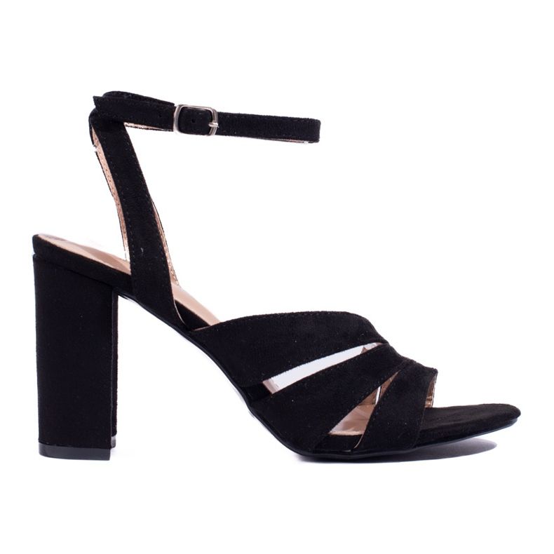 Černé blokové sandály Shelovet černá