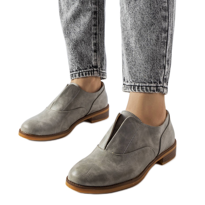 Šedé boty LS5379 šedá