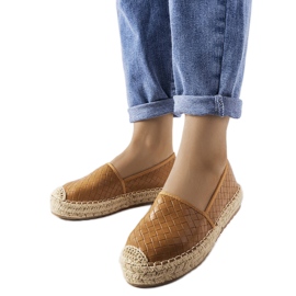 Hnědé espadrilky zdobené ražbou Geoffrey hnědý