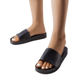 Černé gumové skluzavky od Sabourin černá