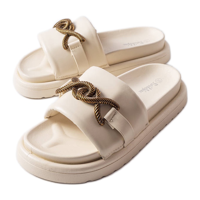 Béžové skluzavky na platformě od Frédérique béžový