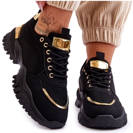 Klasické Tenisky na platformě černé Need It černý