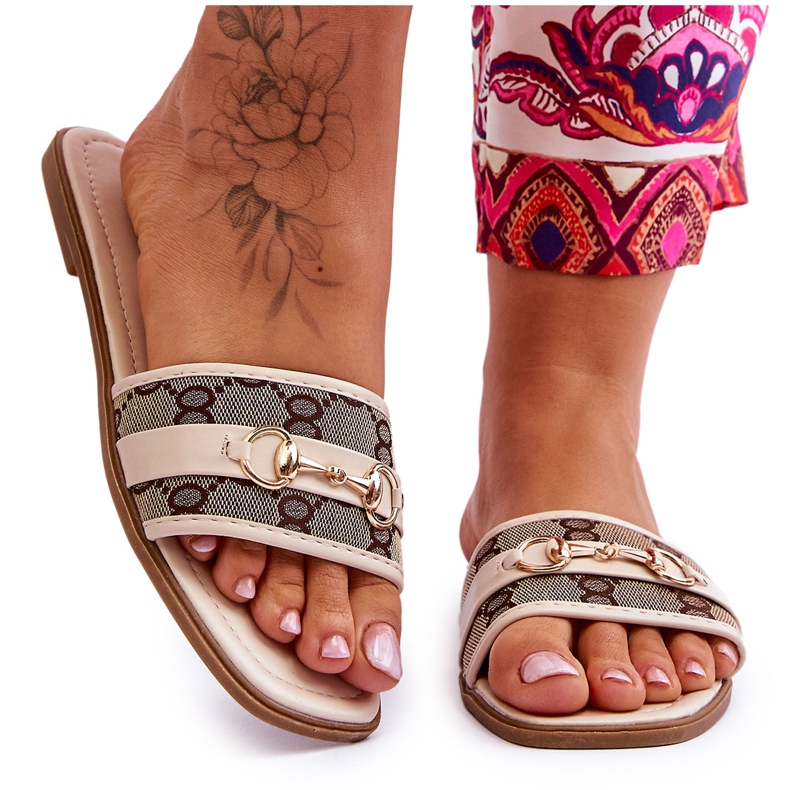 Klasické ploché podpatky Béžová Marlene béžový