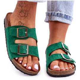 FB1 Dámské Slip-on Slides Zelené Destino zelený
