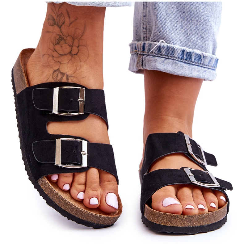 FB1 Dámské nazouvací sandály černé Destino černá