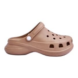 PG2 Pěnové Sandály Crocs Na Robustní Podrážce Béžová Katniss béžový