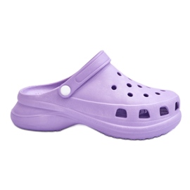 PG2 Crocs pěnové mezci s robustními podrážkami fialová Katniss