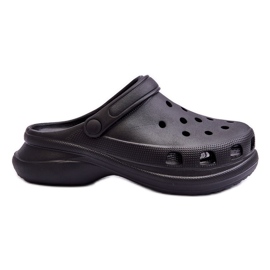 PG2 Pěna Klouže Crocs Na Robustní Podrážce černá Katniss černý
