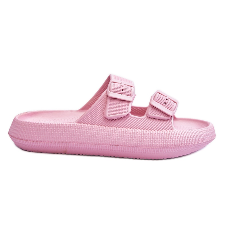 Dámské pěnové pantofle s pruhy růžové Sharmen růžový