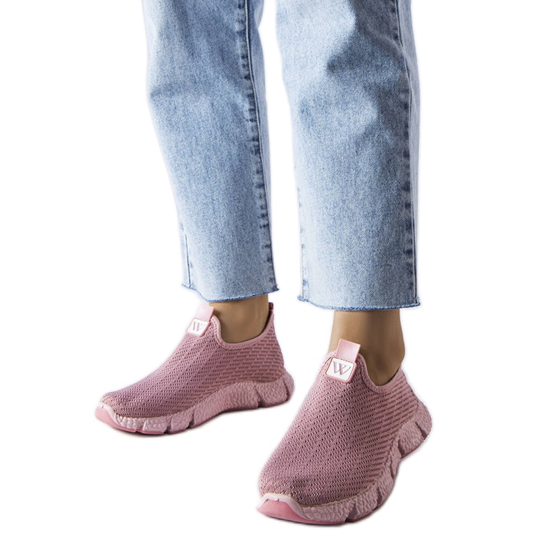Růžové slip-on tenisky od Yellville růžový