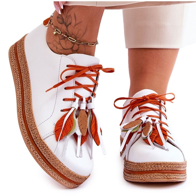 Kožená obuv Maciejka 04550-11 Bílá bílý