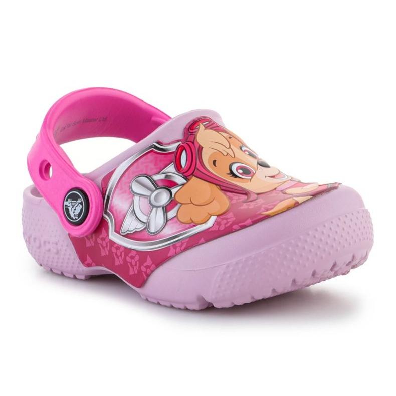 Crocs Fl Paw Patrol Patch Cg T 207487-6GD dřeváky růžový