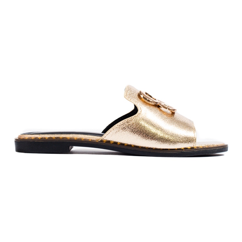 Dámské jezdce Shelovet zdobené zlatem zlatý