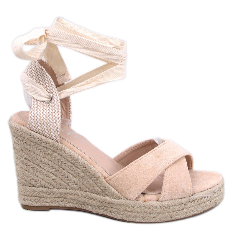 BM Klínové espadrilky Ronny Beige béžový