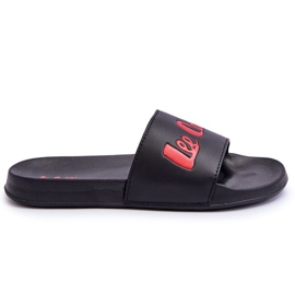 Pánské Lee Cooper LCW-23-42-1730 světlé pantofle černo-červené černý