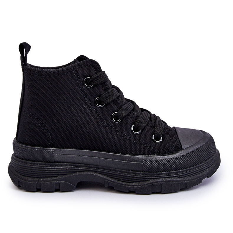 FR1 Dětské vysoké tenisky Black Freeze černá