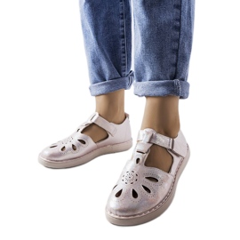 Béžové brogues LS5379 Taupe béžový