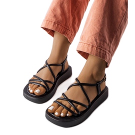 Černé sandály na platformě od Brunelle černý