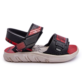 Dětské sandály Grendene Kids JJ385011 Černo-červené černý