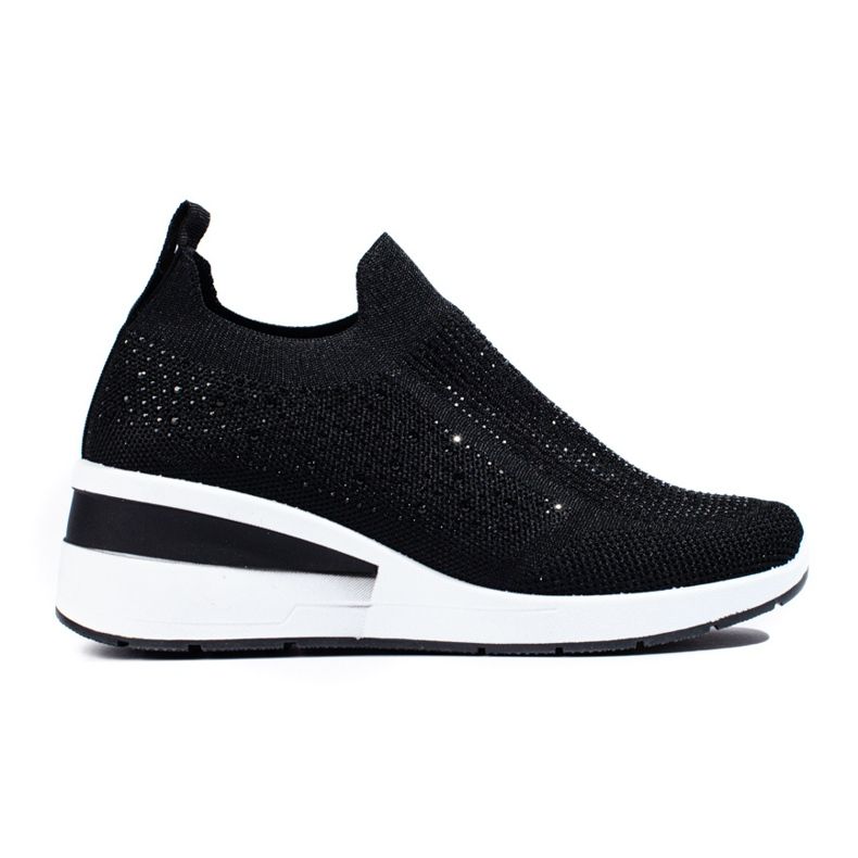 Černé textilní tenisky Shelovet na klínku černá