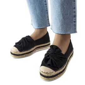 Černé espadrilky na platformě od Idany černý