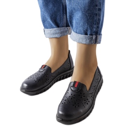 Černé světlé mokasíny od Joli černý