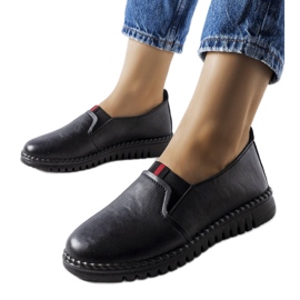 Juliiny černé mokasíny černý