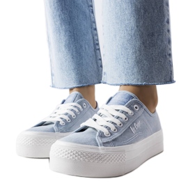 Modré tenisky Lee Cooper LCW-22-31-0891L modrý