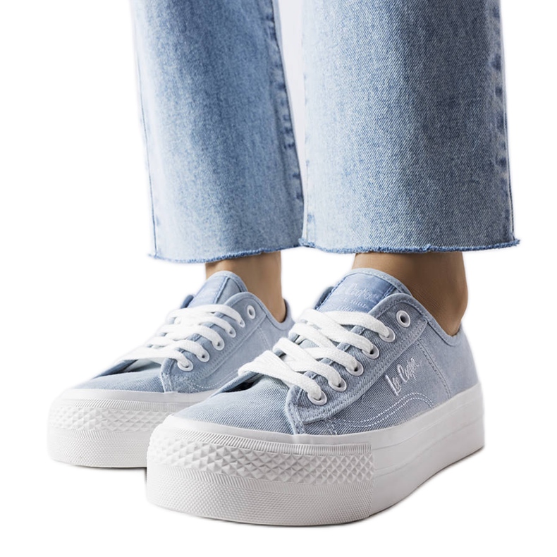 Modré tenisky Lee Cooper LCW-22-31-0891L modrý