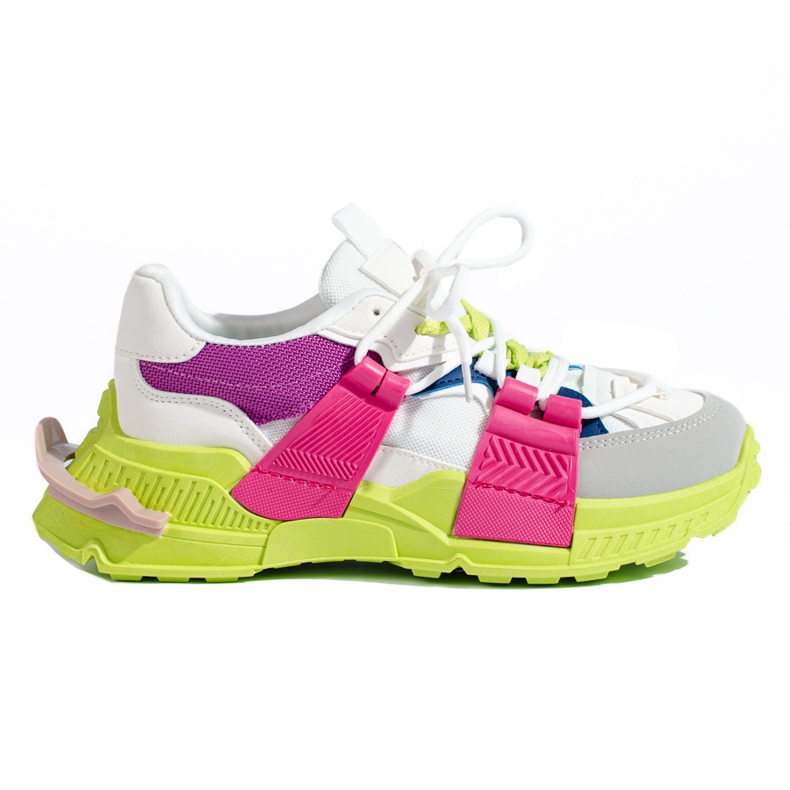 Dámské pestrobarevné tenisky na silné podrážce Shelovet bílý