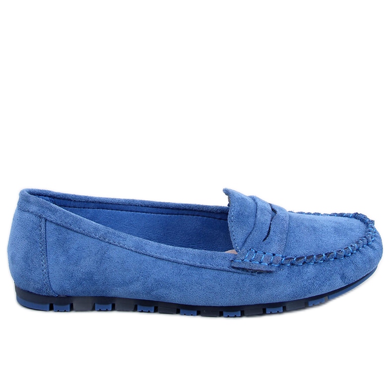 Semišové dámské mokasíny Anaya Blue modrý