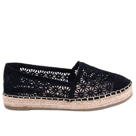 Prolamované espadrilky od Terian Black černá