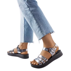 Sandály QT2311-3 Silver Tpu černý