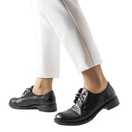 Béžové brogues LS5379 Taupe černá