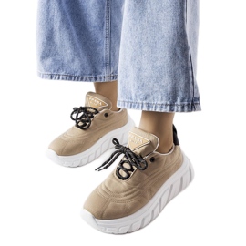 Tmavě béžové tenisky od Aisys béžový