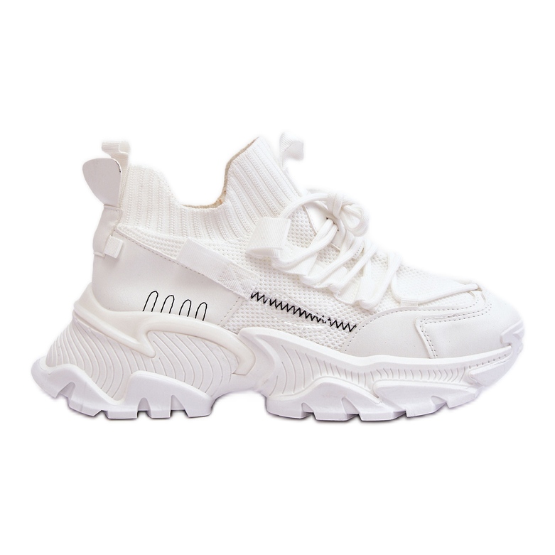 PS1 Dámské nazouvací ponožkové tenisky White Keaton bílý