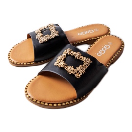 Miriaminy černě zdobené diapozitivy černý