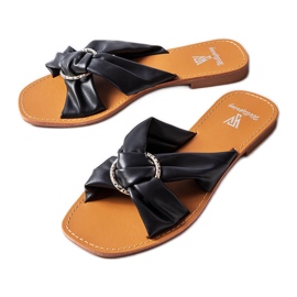 Černé elegantní pantofle značky Belisarda černý