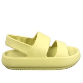 Gumové sandály Boddie Green zelená